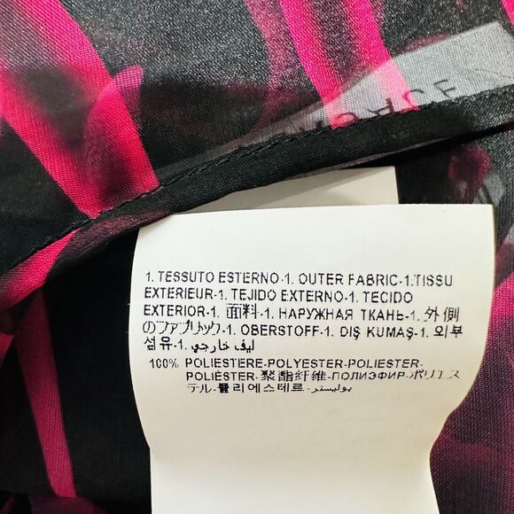 NWT $5,025 Versace Runway SS2023 Sheer Zebra Plisse Dress Red Black IT 40/US 4 - Picture 15 of 16